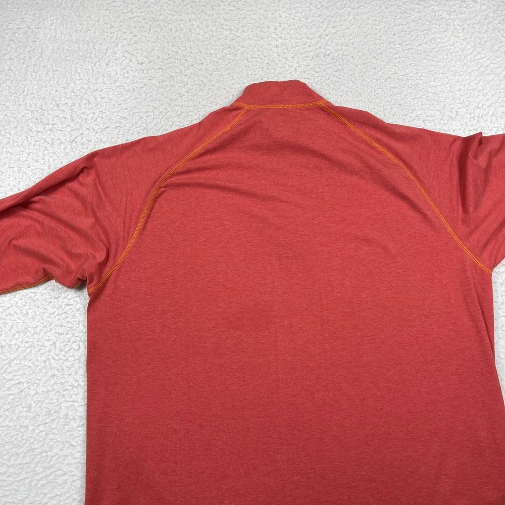 Orvis Pullover Mens XXL Red Trout Bum Quarter Zip Stretch Outdoor Gorpcore